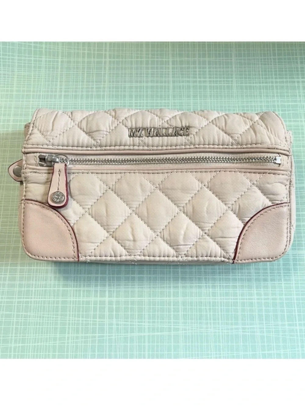 MZ WALLACE Crosby Convertible Wristlet Wallet - Mushroom